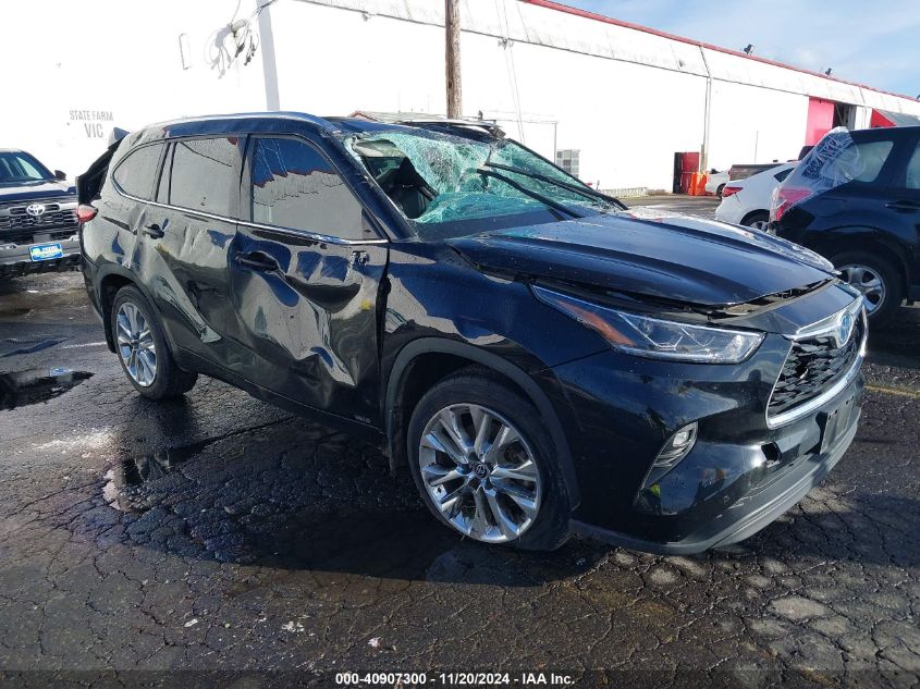 2022 Toyota Highlander Hybrid Limited VIN: 5TDXBRCH3NS547718 Lot: 40907300