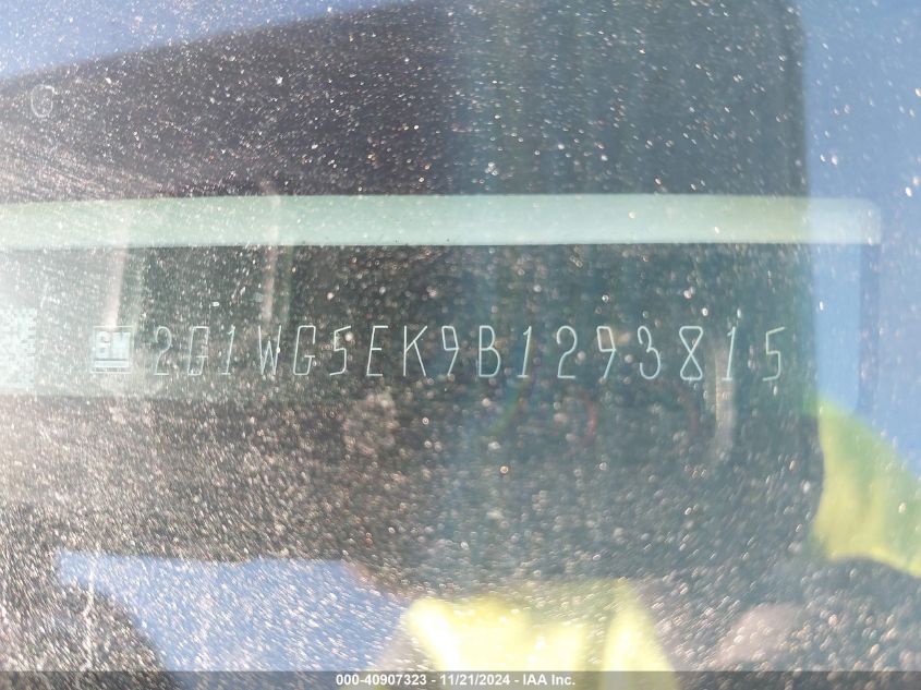 2011 Chevrolet Impala Lt VIN: 2G1WG5EK9B1293815 Lot: 40907323