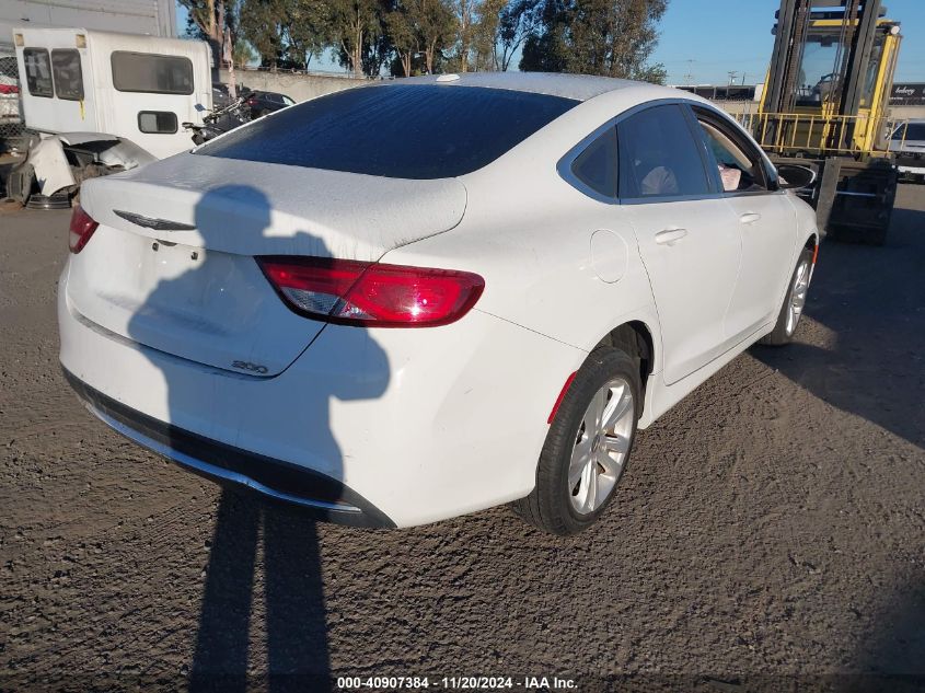 2016 Chrysler 200 Limited VIN: 1C3CCCAB8GN153605 Lot: 40907384