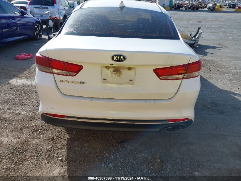 2016 Kia Optima Lx VIN: KNAGT4L38G5101574 Lot: 40907399