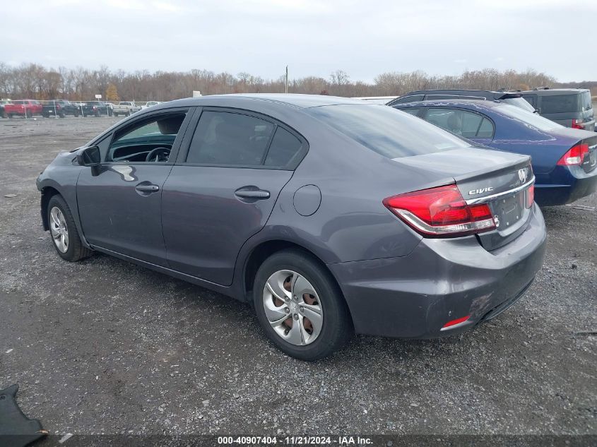 2015 HONDA CIVIC VIN: 19XFB2F54FE701370