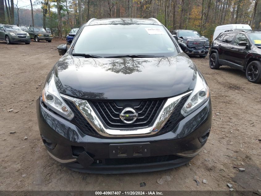 2017 Nissan Murano Sl VIN: 5N1AZ2MH6HN140134 Lot: 40907407