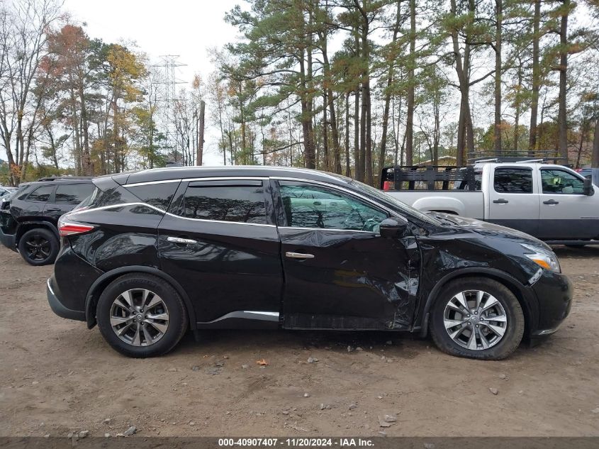 2017 Nissan Murano Sl VIN: 5N1AZ2MH6HN140134 Lot: 40907407