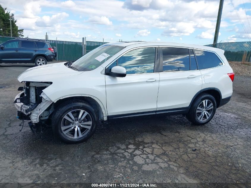 2016 Honda Pilot Ex-L VIN: 5FNYF6H74GB053477 Lot: 40907411