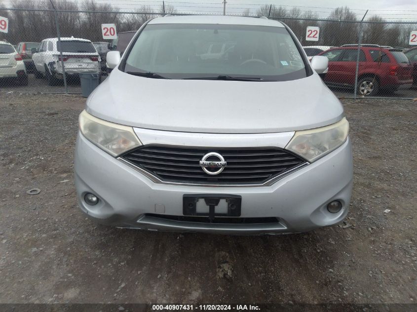 2013 Nissan Quest Le VIN: JN8AE2KP7D9067163 Lot: 40907431