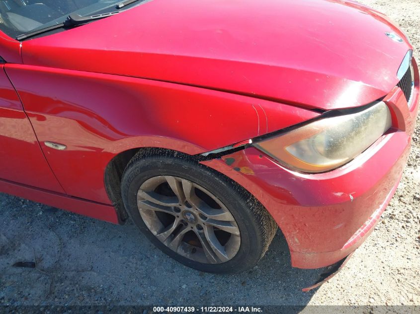 2008 BMW 328I VIN: WBAVA33598K053711 Lot: 40907439