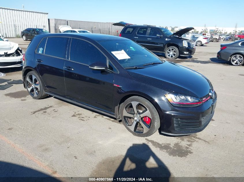 2017 Volkswagen Golf Gti Autobahn 4-Door/S 4-Door/Se 4-Door/Sport 4-Door VIN: 3VW447AU1HM056289 Lot: 40907568