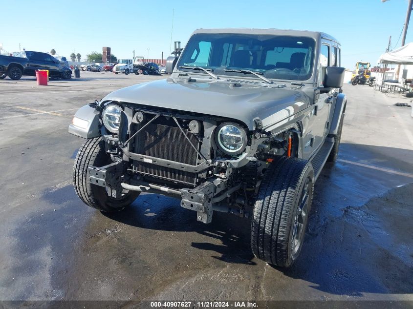 2021 Jeep Wrangler 4Xe Unlimited Sahara 4X4 VIN: 1C4JJXP69MW758085 Lot: 40907627