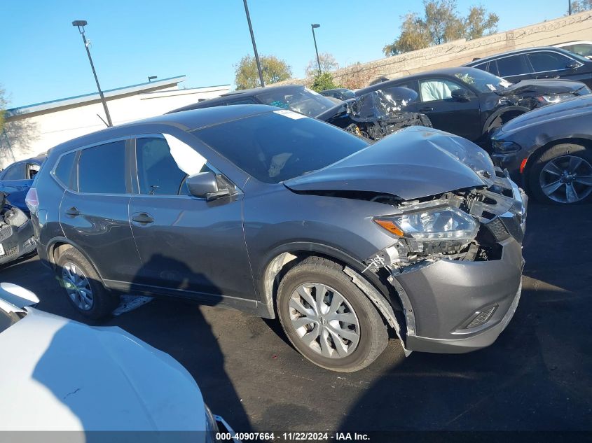 2016 Nissan Rogue S/Sl/Sv VIN: KNMAT2MV3GP720262 Lot: 40907664