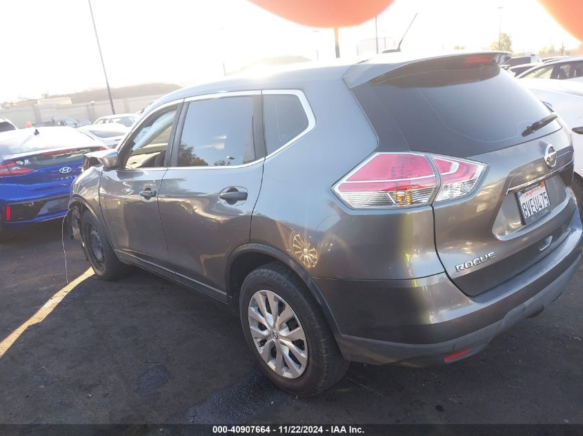 2016 Nissan Rogue S/Sl/Sv VIN: KNMAT2MV3GP720262 Lot: 40907664