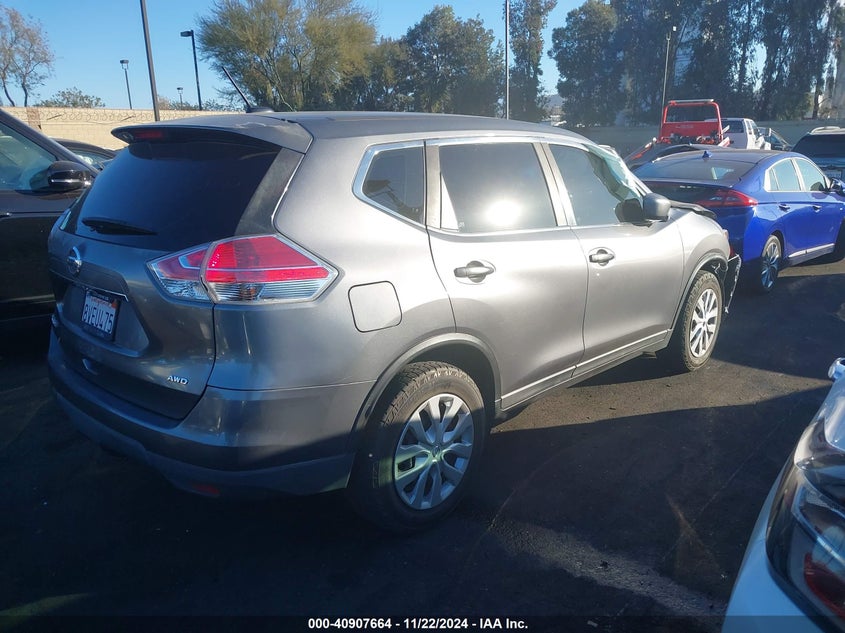2016 NISSAN ROGUE S/SL/SV - KNMAT2MV3GP720262