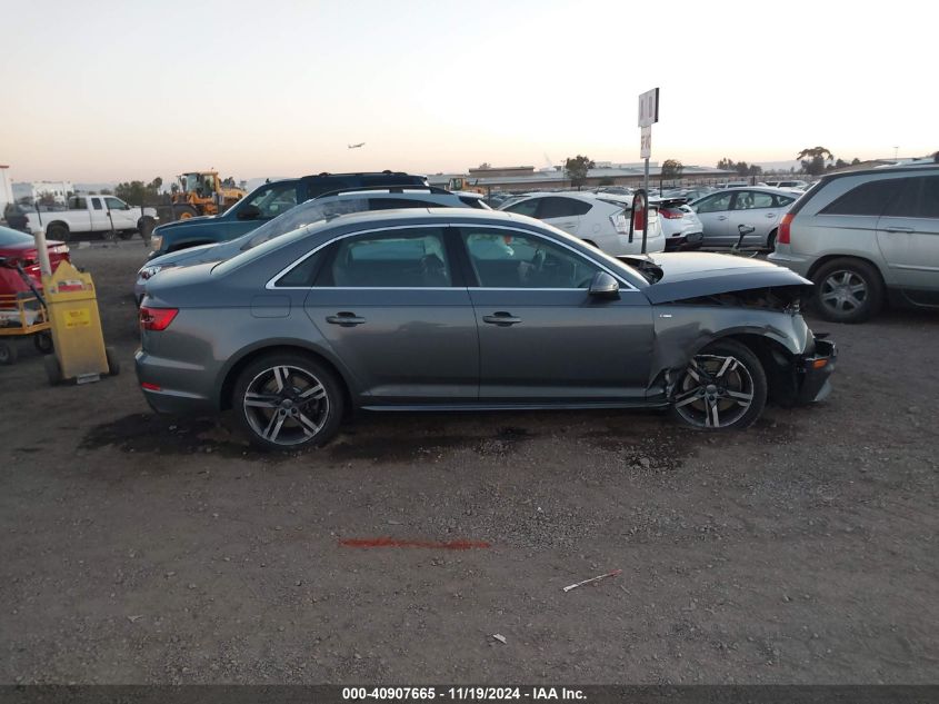 2017 Audi A4 2.0T Premium VIN: WAUENAF42HN014503 Lot: 40907665