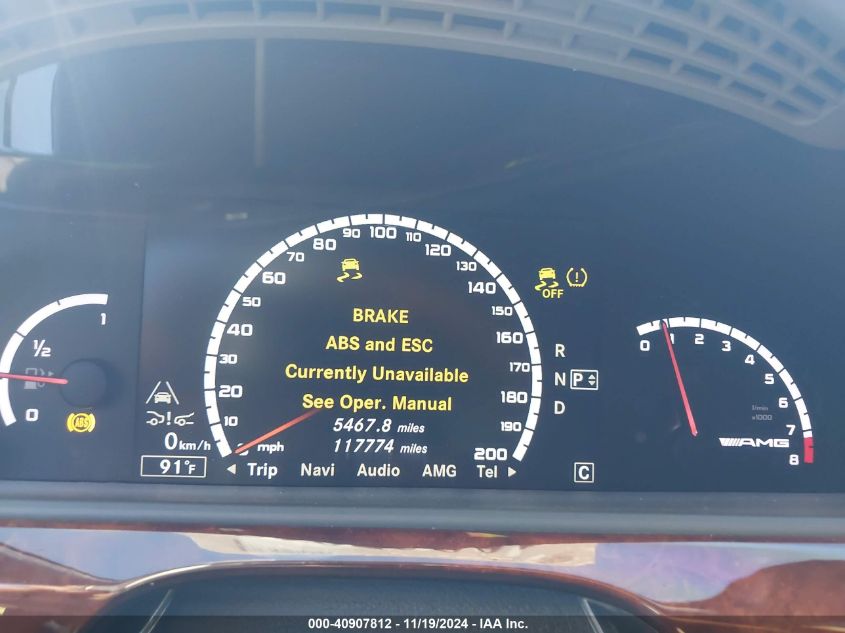 2010 Mercedes-Benz S 63 Amg VIN: WDDNG7HB2AA337402 Lot: 40907812