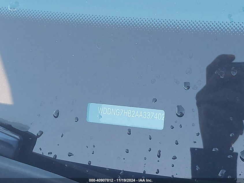 2010 Mercedes-Benz S 63 Amg VIN: WDDNG7HB2AA337402 Lot: 40907812