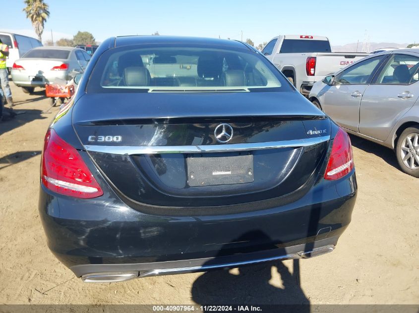 2016 Mercedes-Benz C 300 4Matic/Luxury 4Matic/Sport 4Matic VIN: 55SWF4KB5GU164627 Lot: 40907964