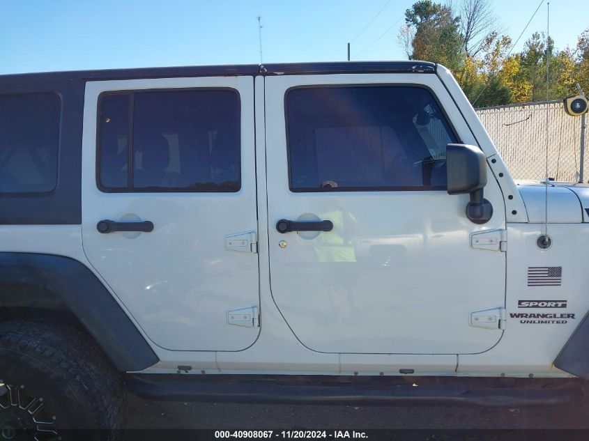 2013 Jeep Wrangler Unlimited Sport VIN: 1C4BJWDG5DL537984 Lot: 40908067