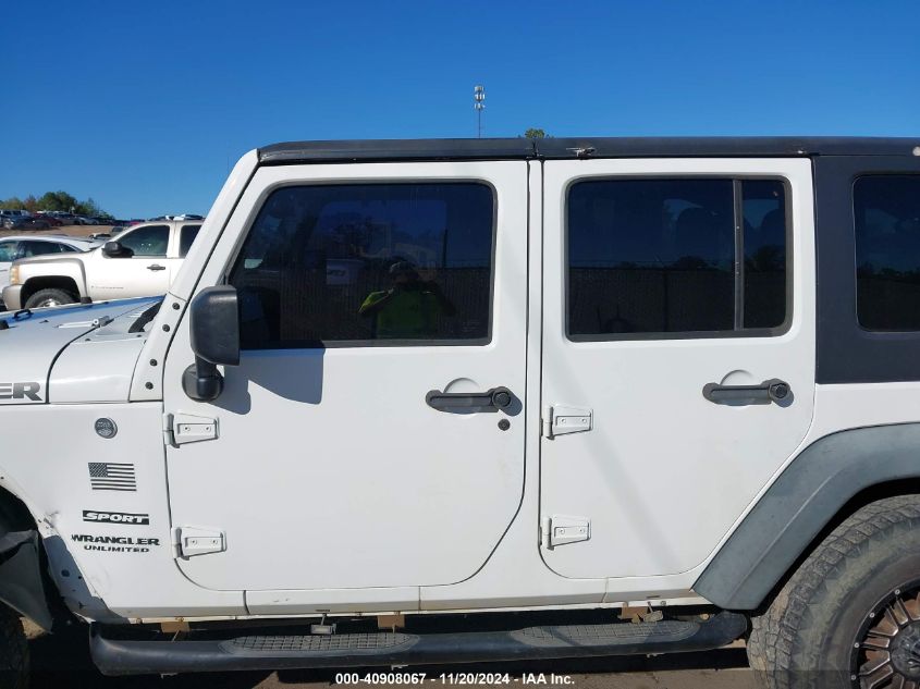 2013 Jeep Wrangler Unlimited Sport VIN: 1C4BJWDG5DL537984 Lot: 40908067