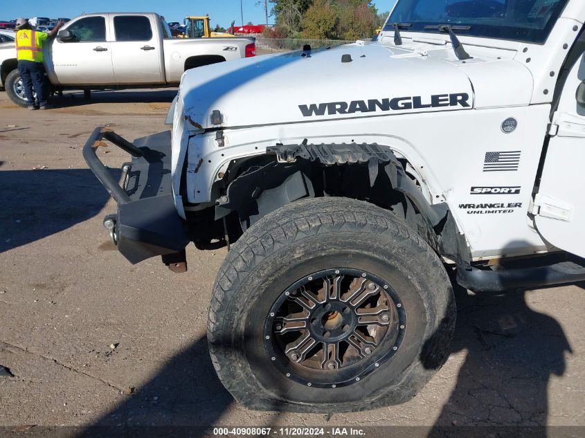 2013 Jeep Wrangler Unlimited Sport VIN: 1C4BJWDG5DL537984 Lot: 40908067