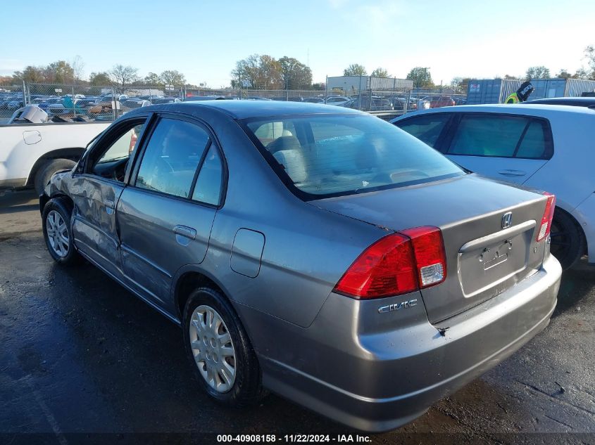 2005 Honda Civic Lx VIN: 2HGES165X5H511776 Lot: 40908158