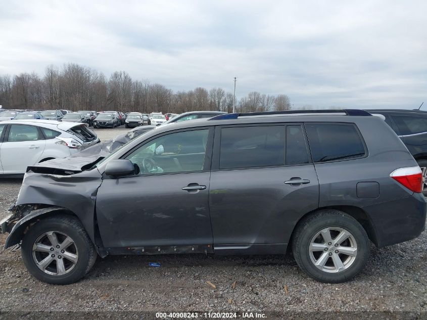 2010 Toyota Highlander Base V6 VIN: JTEBK3EH5A2161903 Lot: 40908243