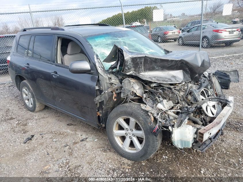 2010 Toyota Highlander Base V6 VIN: JTEBK3EH5A2161903 Lot: 40908243