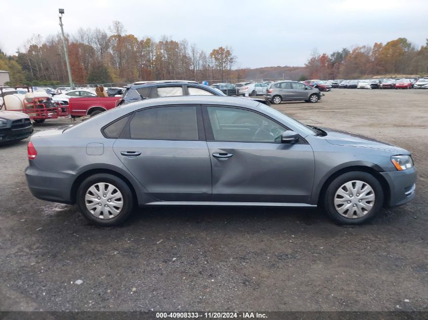 2013 Volkswagen Passat 2.5L S VIN: 1VWAP7A34DC147022 Lot: 40908333