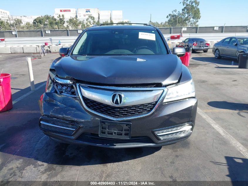 2016 Acura Mdx Technology Acurawatch Plus Packages/Technology Package VIN: 5FRYD4H47GB020312 Lot: 40908403