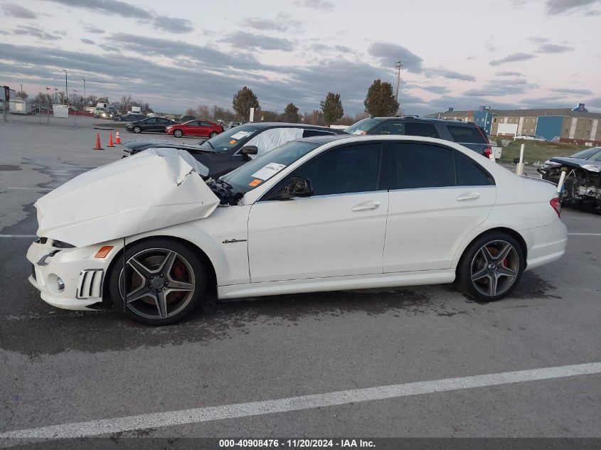 2009 MERCEDES-BENZ C 63 AMG VIN: WDDGF77X99F319891