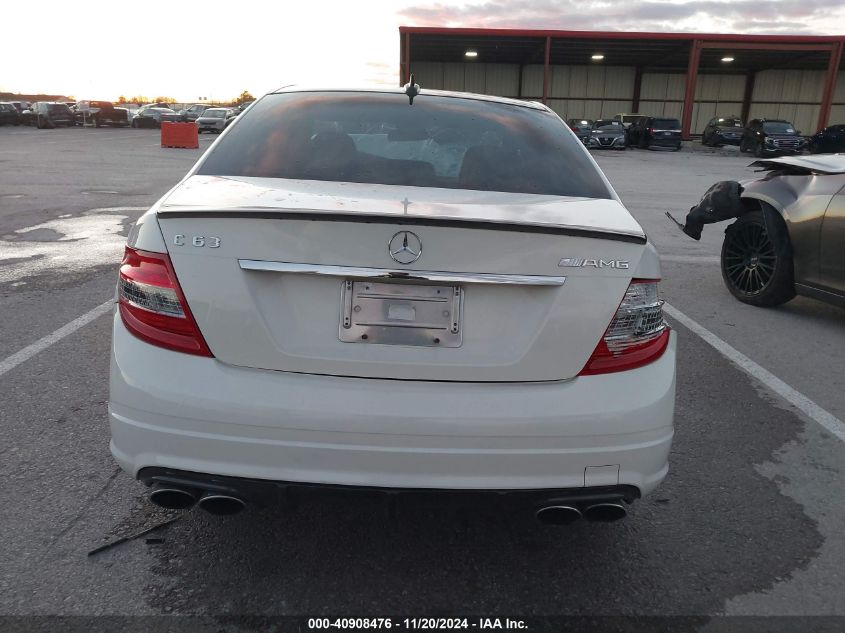 2009 MERCEDES-BENZ C 63 AMG VIN: WDDGF77X99F319891