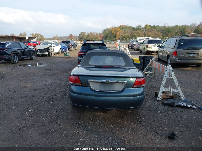 2005 Chrysler Sebring Gtc VIN: 1C3EL75R95N688124 Lot: 40908516