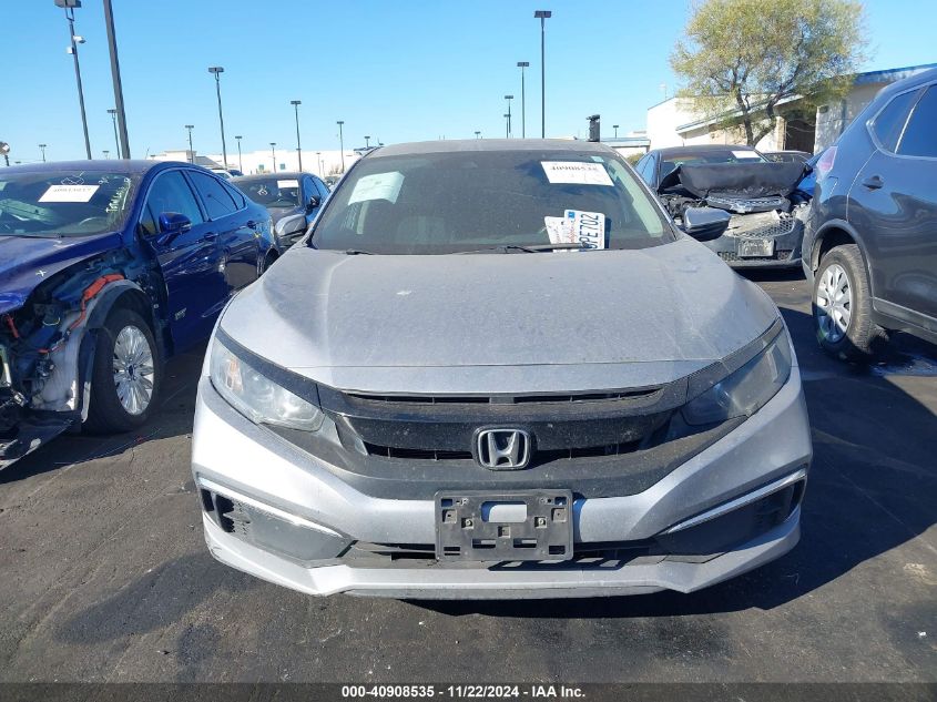 2020 Honda Civic Lx VIN: 19XFC2F67LE215301 Lot: 40908535