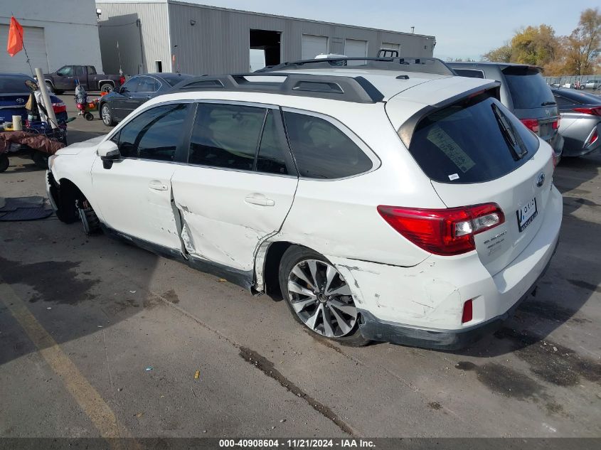 2015 Subaru Outback 2.5I Limited VIN: 4S4BSBNC9F3326836 Lot: 40908604