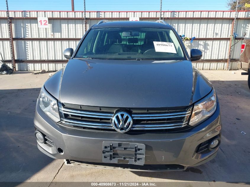 2014 Volkswagen Tiguan Sel VIN: WVGAV3AX8EW553577 Lot: 40908673