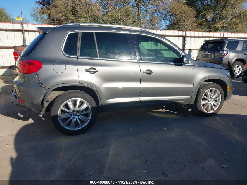 2014 Volkswagen Tiguan Sel VIN: WVGAV3AX8EW553577 Lot: 40908673