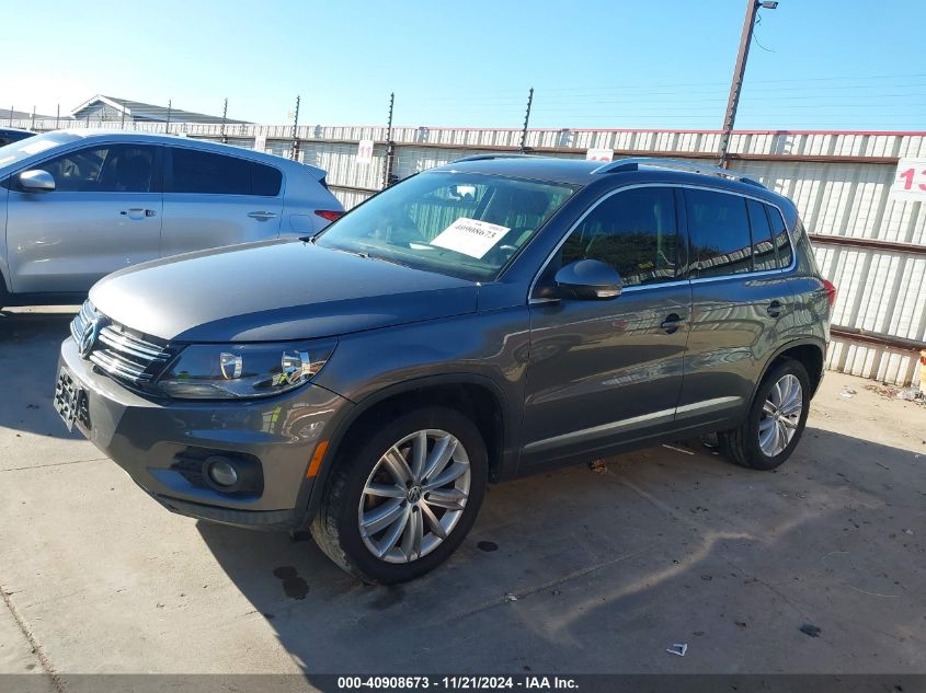 2014 Volkswagen Tiguan Sel VIN: WVGAV3AX8EW553577 Lot: 40908673