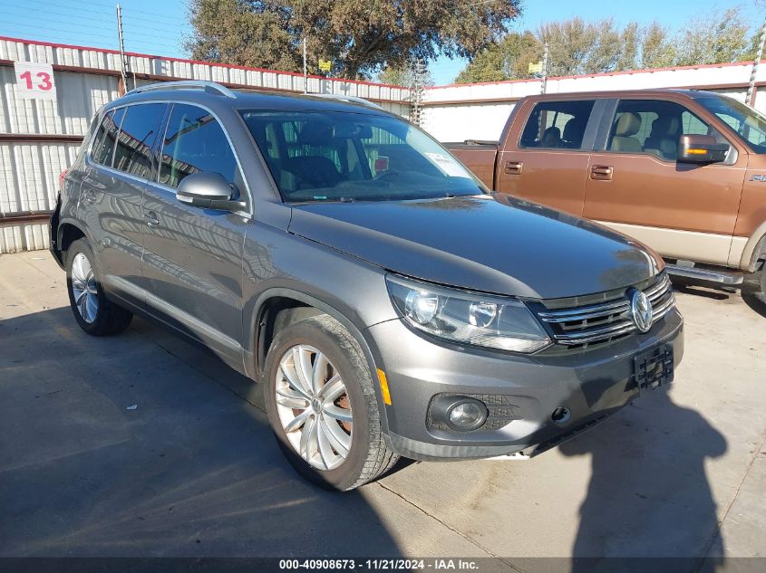 2014 Volkswagen Tiguan Sel VIN: WVGAV3AX8EW553577 Lot: 40908673