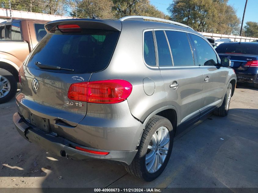 2014 Volkswagen Tiguan Sel VIN: WVGAV3AX8EW553577 Lot: 40908673