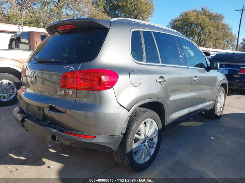 2014 Volkswagen Tiguan Sel VIN: WVGAV3AX8EW553577 Lot: 40908673