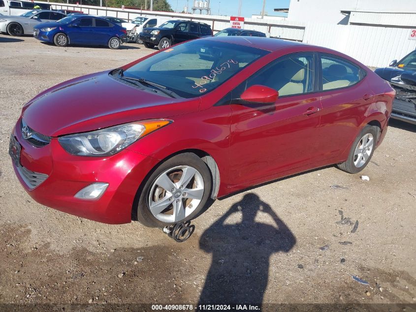 2013 Hyundai Elantra Gls VIN: 5NPDH4AE1DH219313 Lot: 40908678