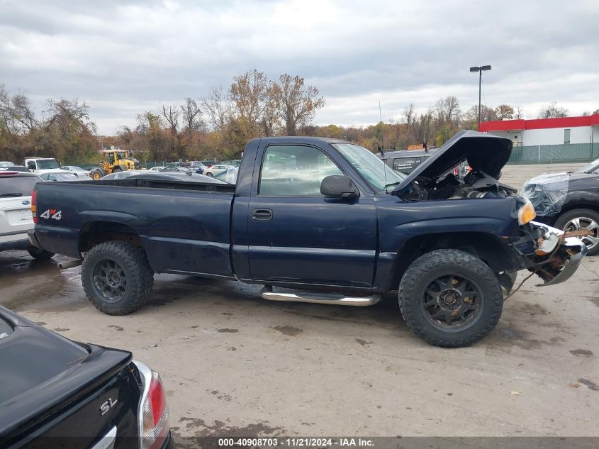 2006 GMC Sierra 1500 Work Truck VIN: 1GTEK14V76E263500 Lot: 40908703