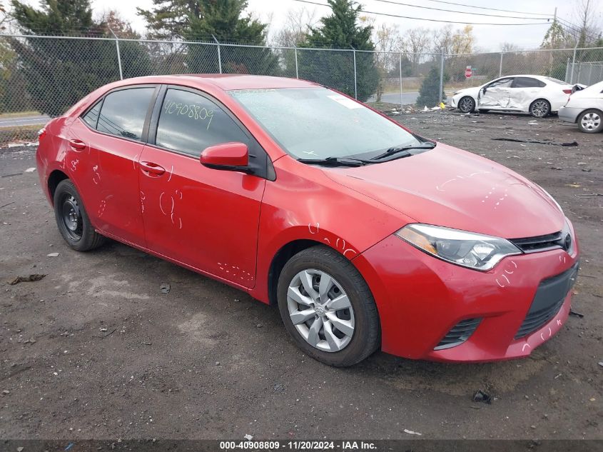 2015 Toyota Corolla Le VIN: 5YFBURHE1FP282293 Lot: 40908809