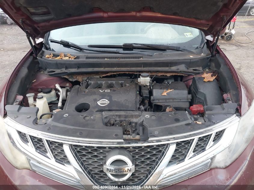 2012 Nissan Murano Sl VIN: JN8AZ1MW9CW209564 Lot: 40908864