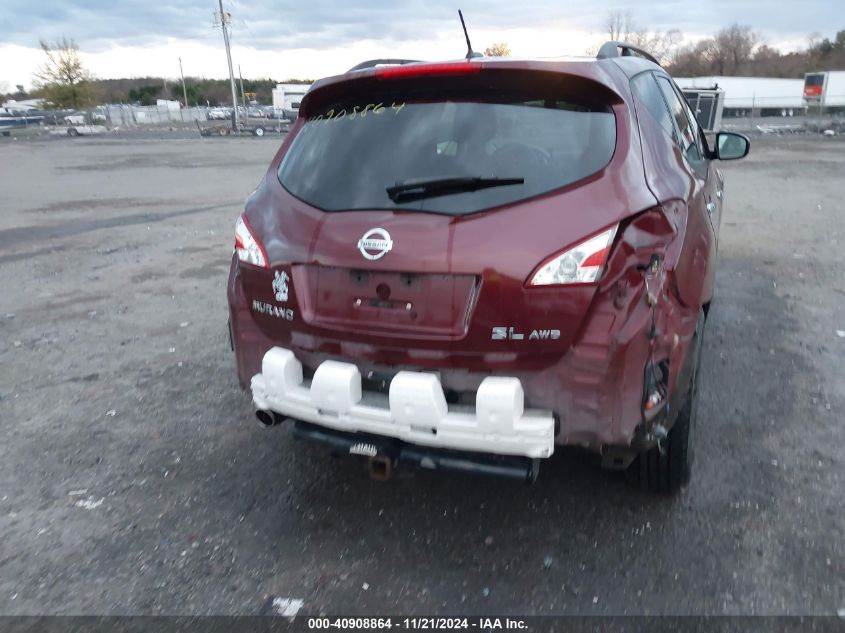 2012 Nissan Murano Sl VIN: JN8AZ1MW9CW209564 Lot: 40908864