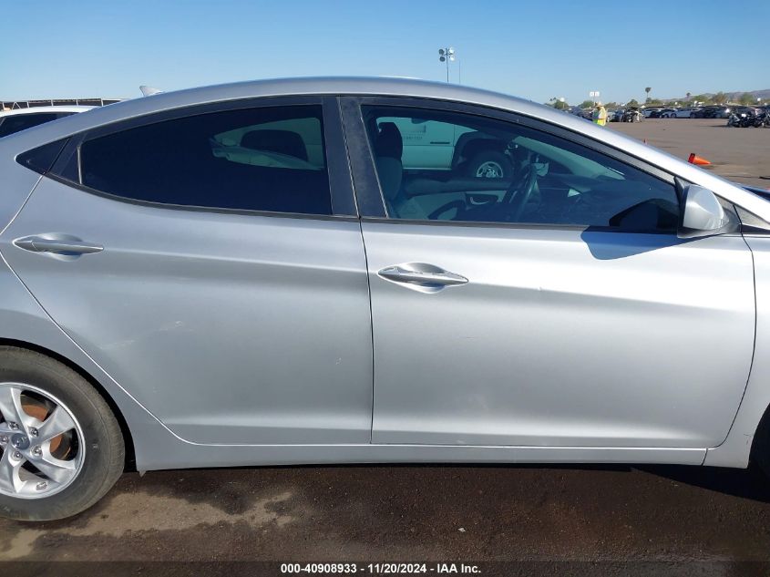 2014 Hyundai Elantra Se VIN: 5NPDH4AE1EH509620 Lot: 40908933