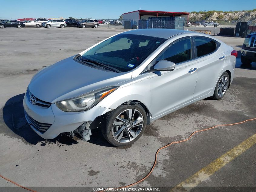 2014 Hyundai Elantra Limited VIN: KMHDH4AE5EU150595 Lot: 40908937