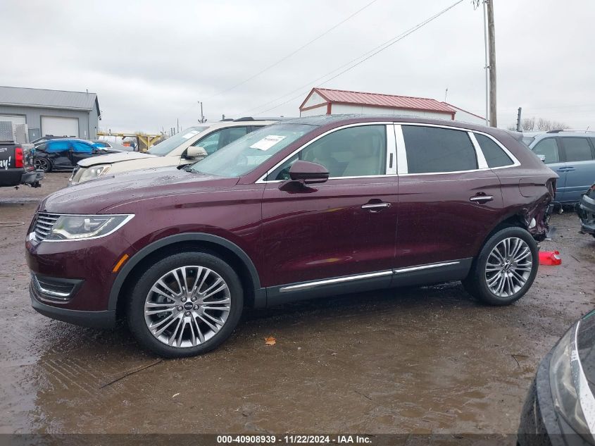 2017 Lincoln Mkx Reserve VIN: 2LMPJ8LR1HBL33029 Lot: 40908939