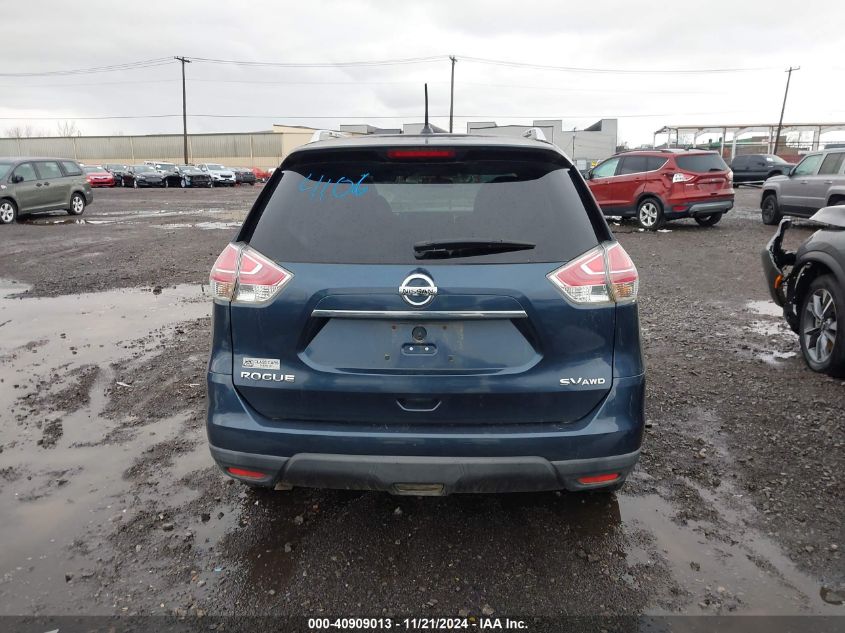 2016 Nissan Rogue S/Sl/Sv VIN: KNMAT2MV2GP725680 Lot: 40909013