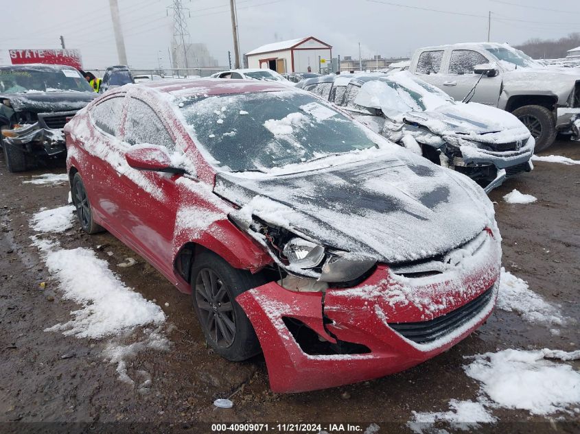 2016 HYUNDAI ELANTRA SE - KMHDH4AE1GU491365