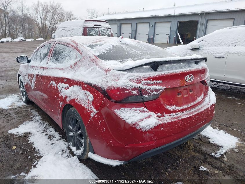 2016 Hyundai Elantra Se VIN: KMHDH4AE1GU491365 Lot: 40909071