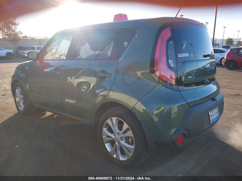 2014 Kia Soul + VIN: KNDJP3A56E7038746 Lot: 40909072